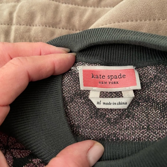 Kate Spade Sweater XL Women Spade Flower - Picture 2 of 3